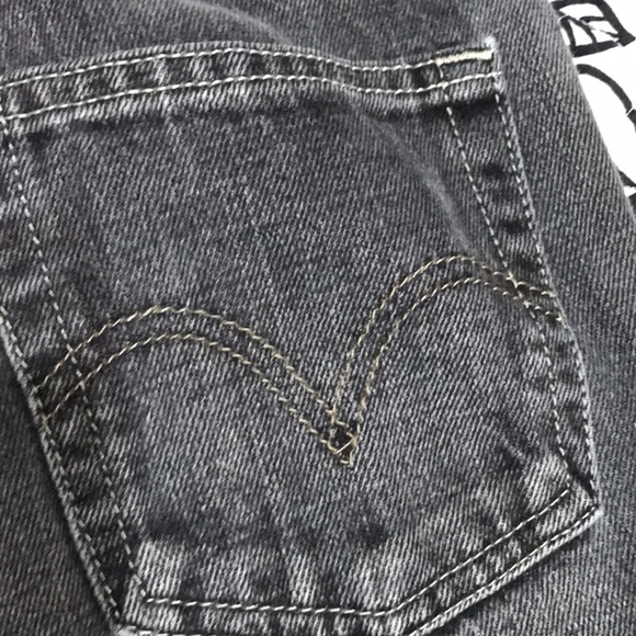 ❤️(801)Kids faded gray jeans by Levi Strauss great condition size 14 regular - Picture 7 of 9